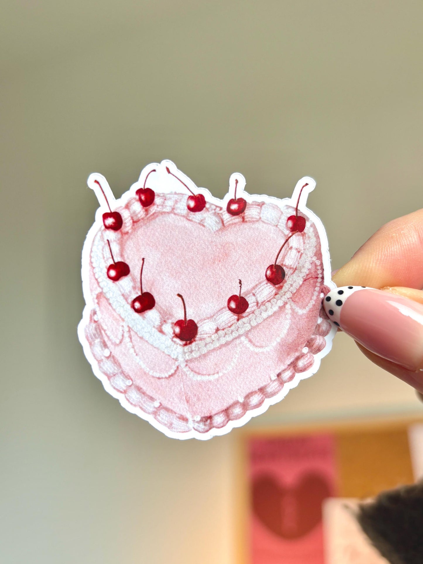 Sticker - cherry cake