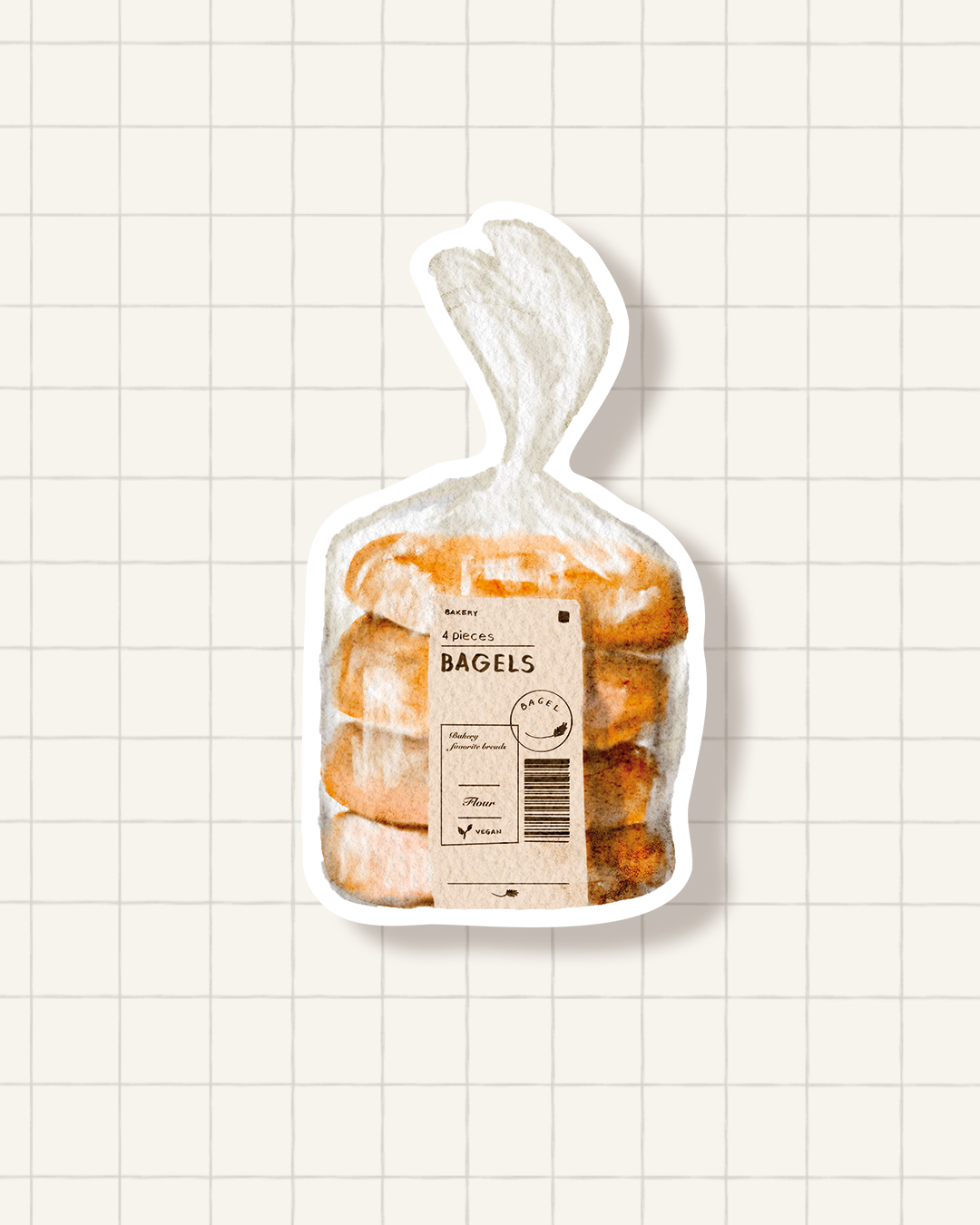 Sticker - bagels