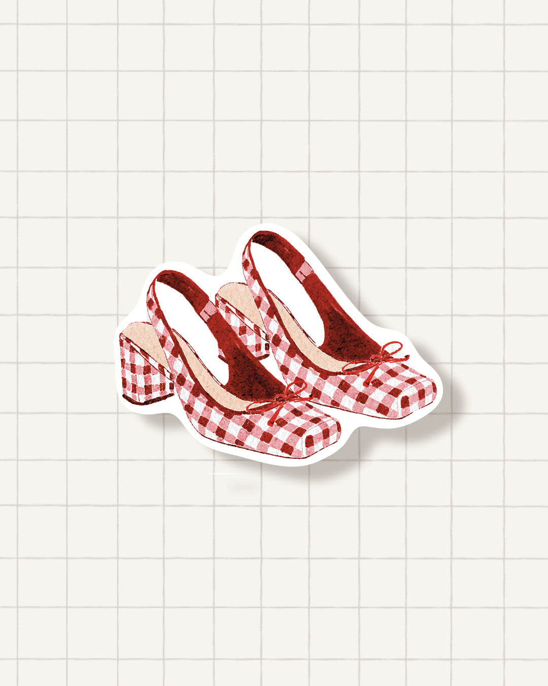 Sticker - red shoes