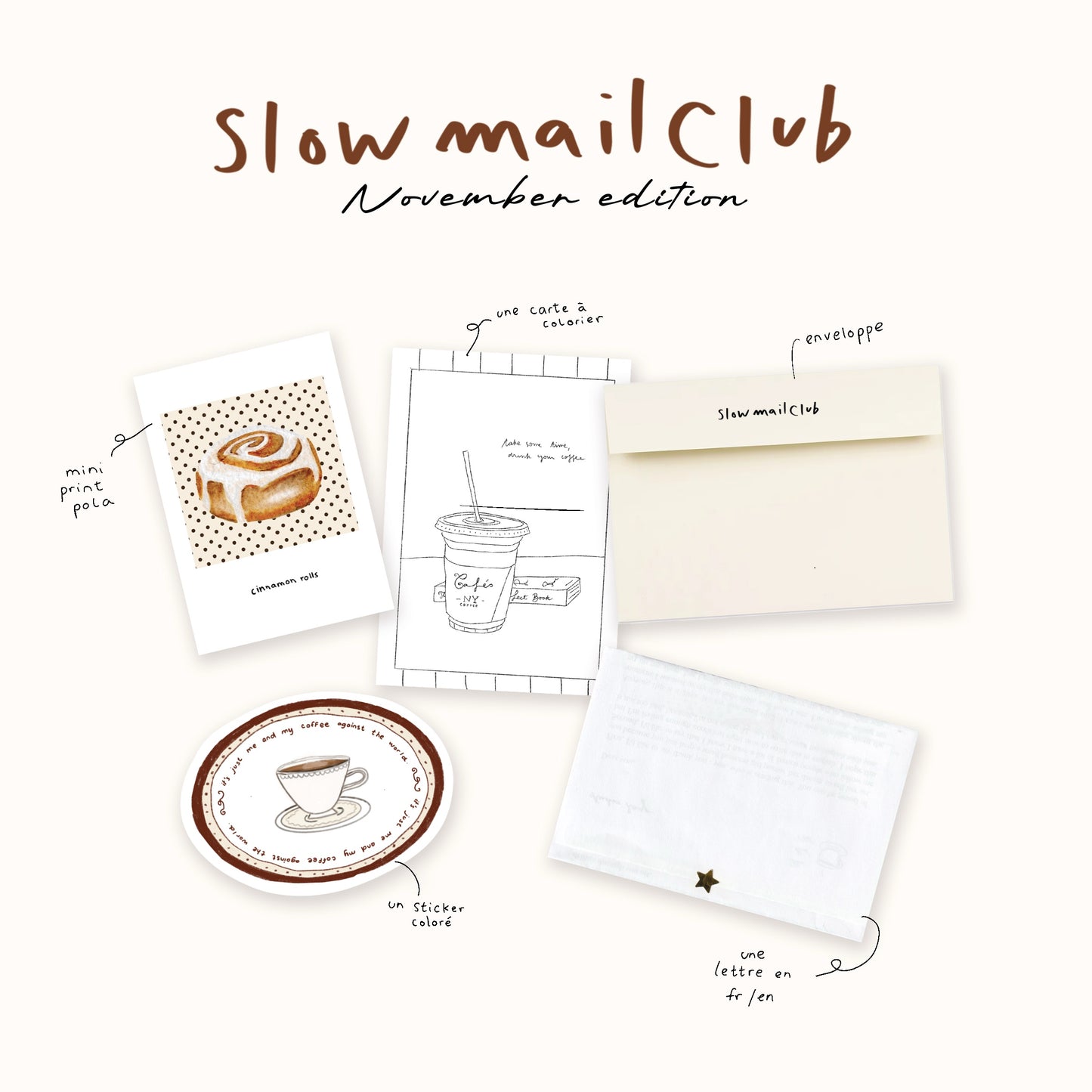 Slow mail Club - Abonnement mensuel
