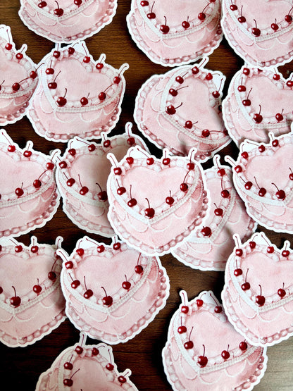 Sticker - cherry cake