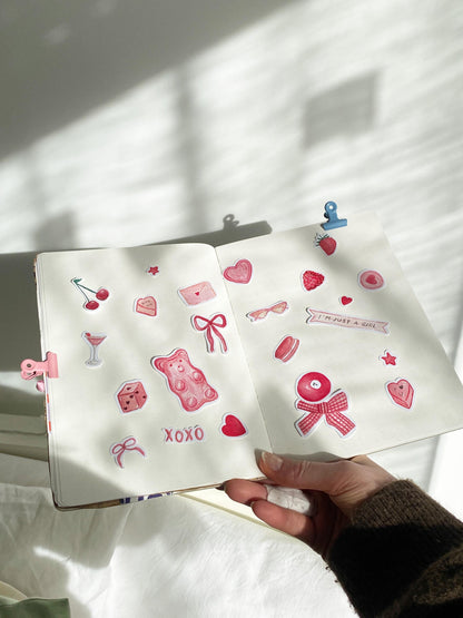 Planche de Stickers Girly Aesthetic