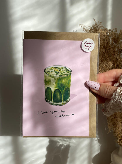 Carte - i love you so matcha