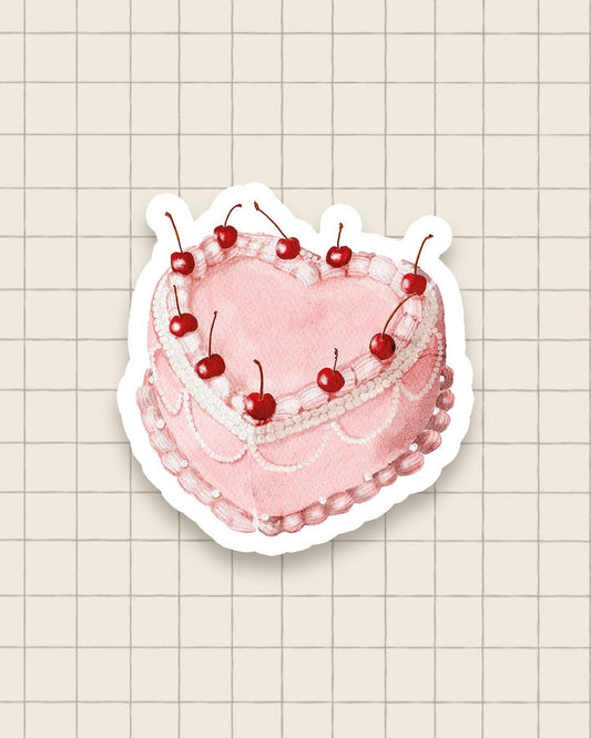 Sticker - cherry cake