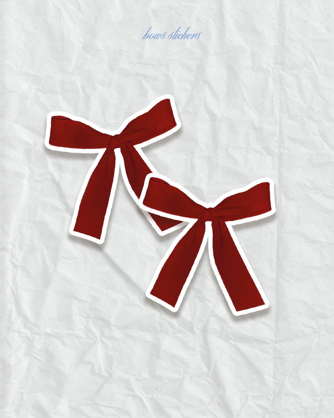 Sticker - noeud rouge