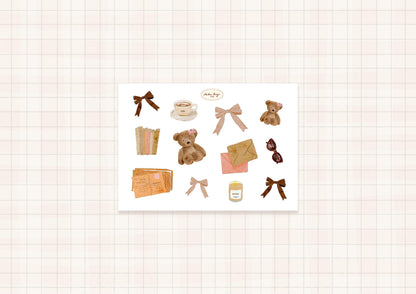 Planche de Stickers A6 - automne