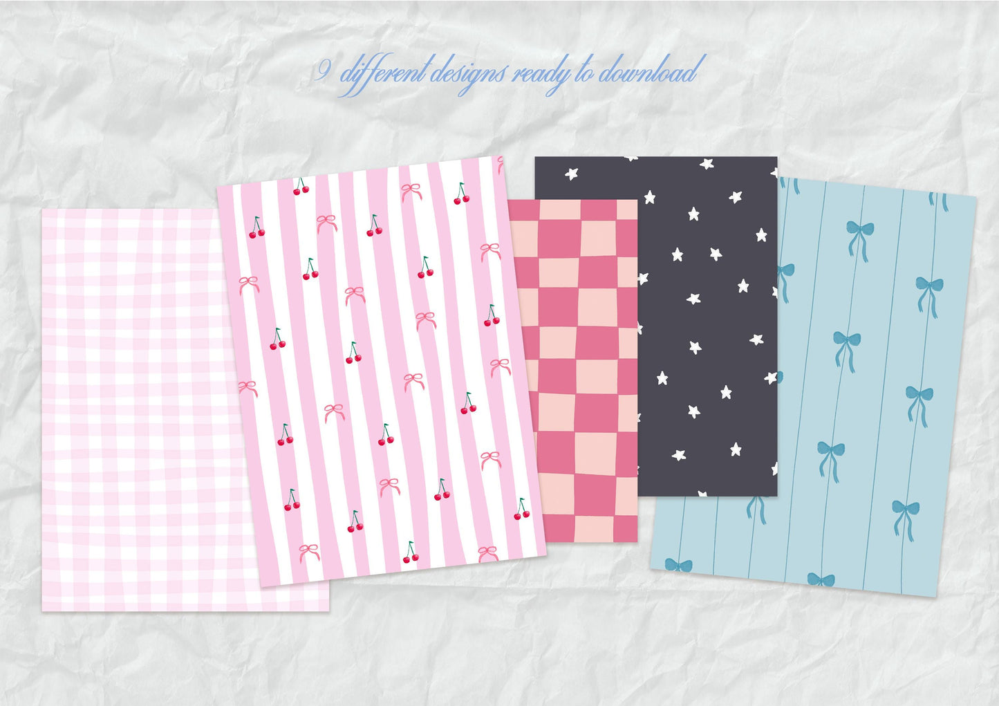 Scrapbook papier Digital pour journaling à imprimer en pdf