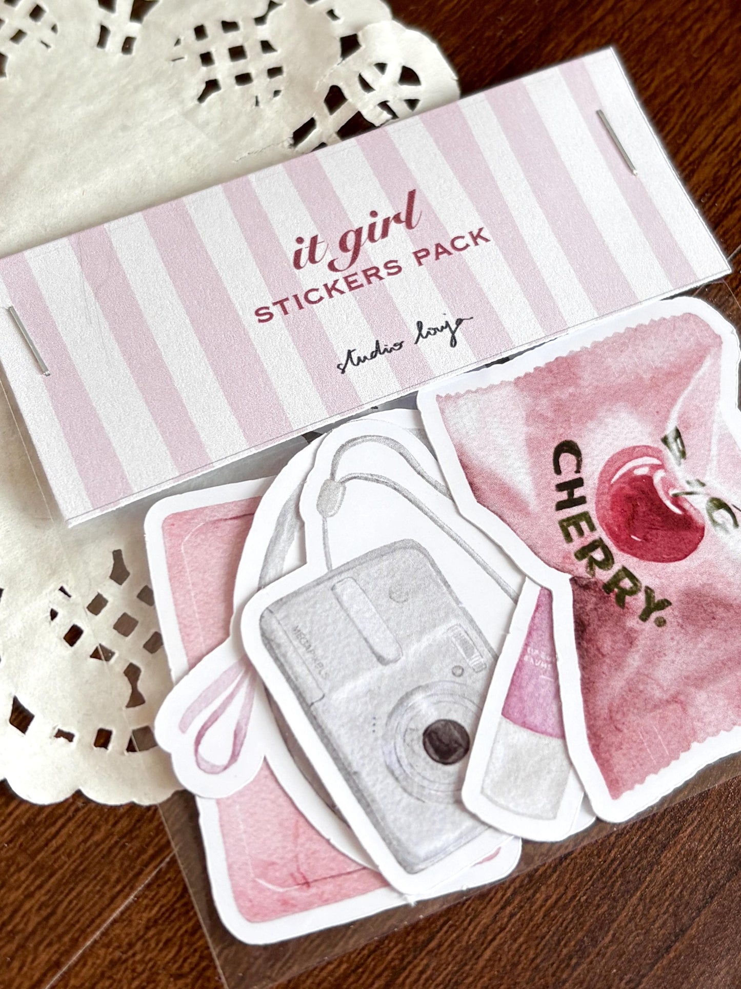 Pack 5 stickers - it girl