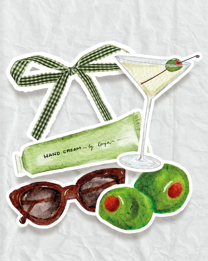 Pack 5 stickers - Martini, please