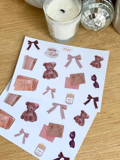 Planche de Stickers A6 - automne