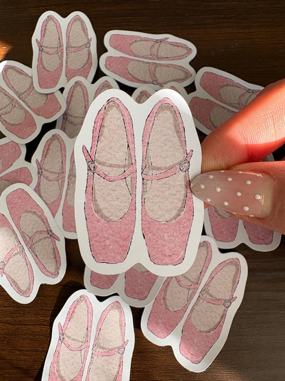 Sticker - ballerinas rose