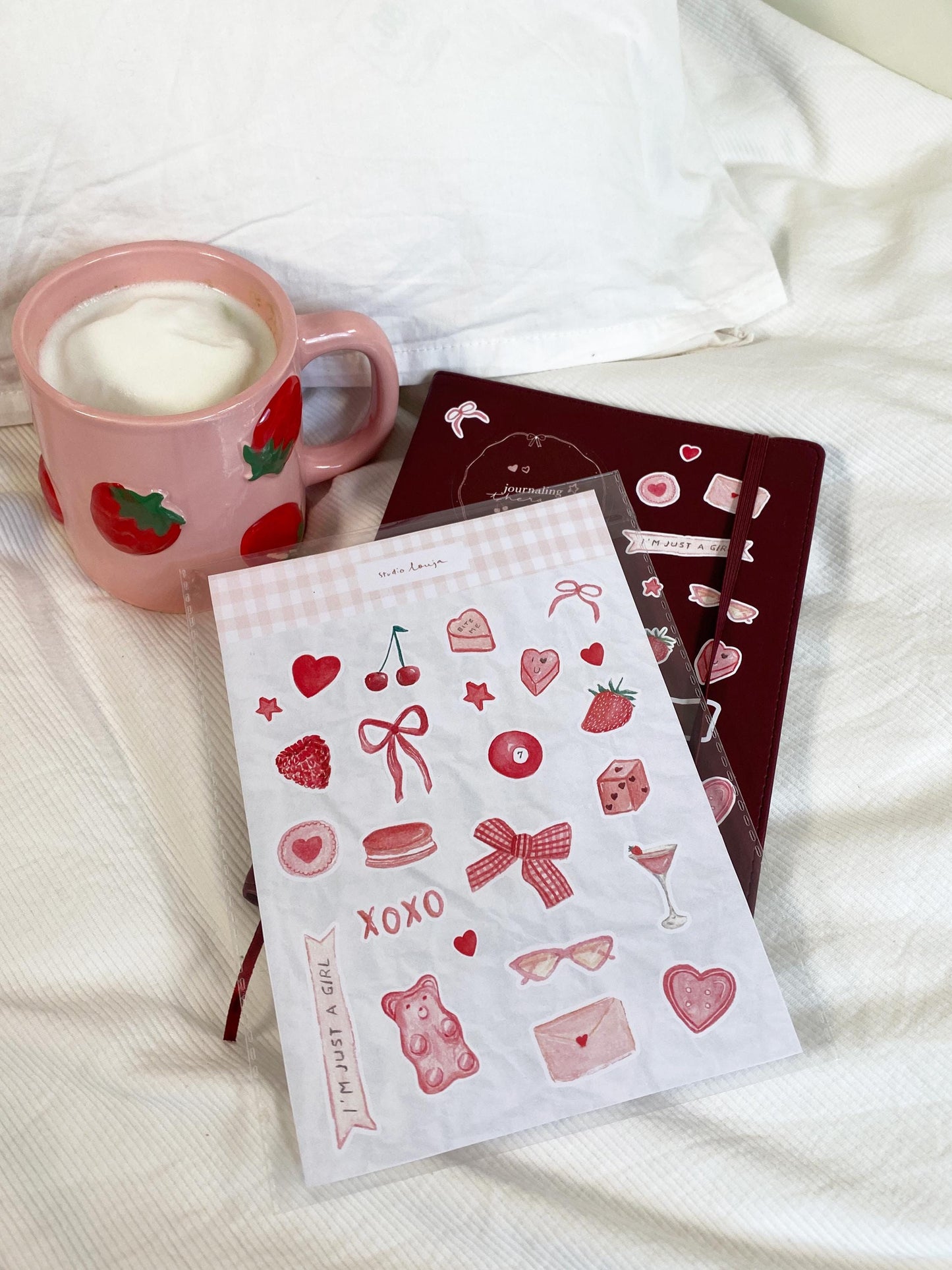 Planche de Stickers Girly Aesthetic