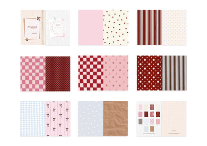 Scrapbook papers Book n°2 - 14 designs