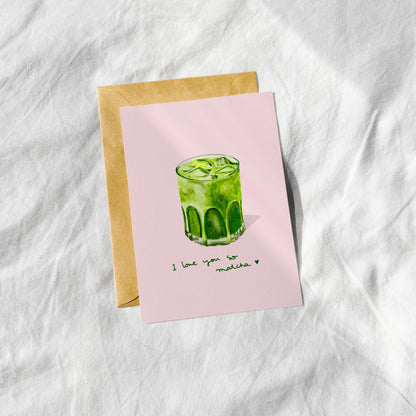 Carte - i love you so matcha
