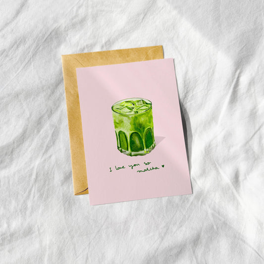 Carte - i love you so matcha