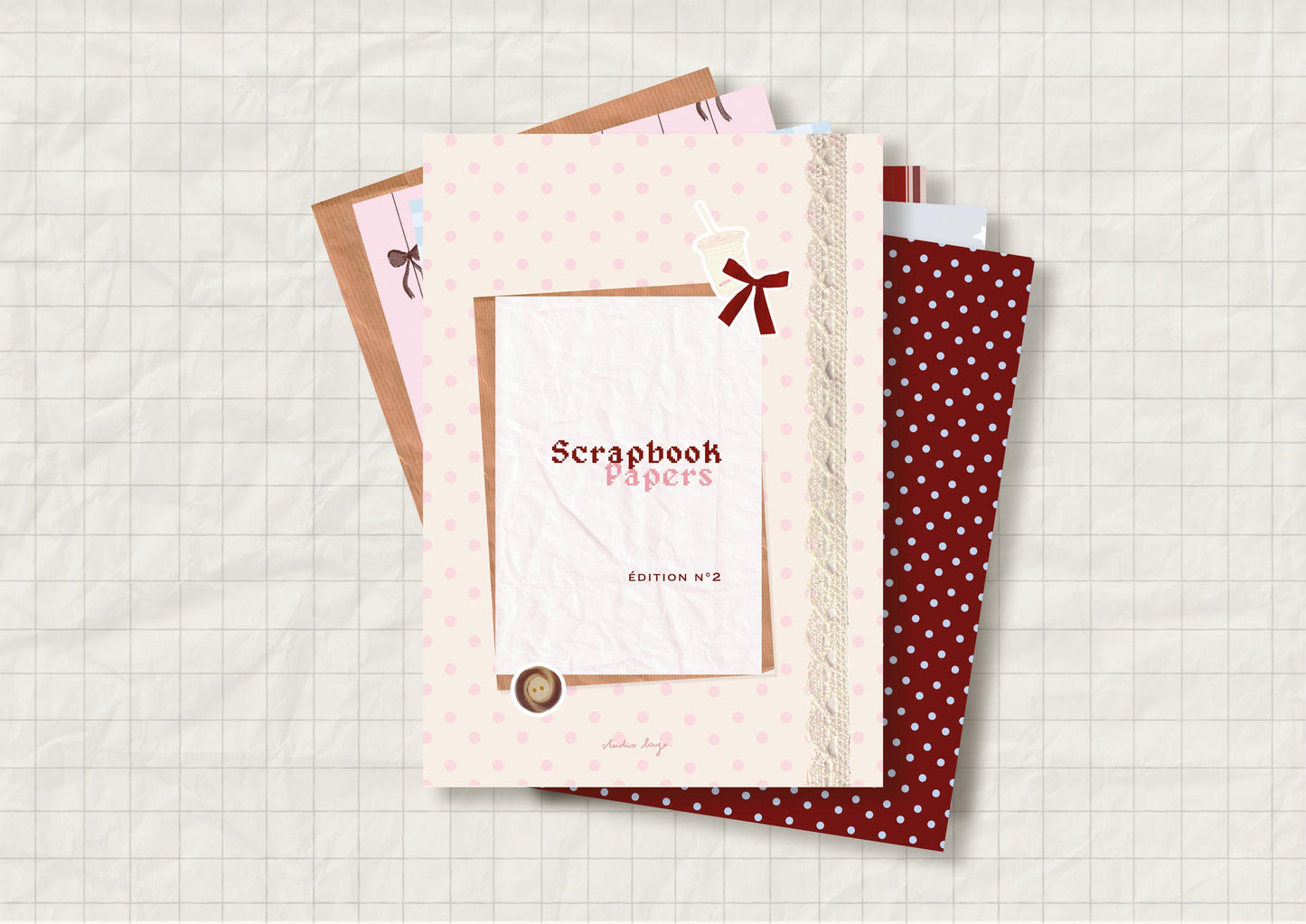 Scrapbook papers Book n°2 - 14 designs