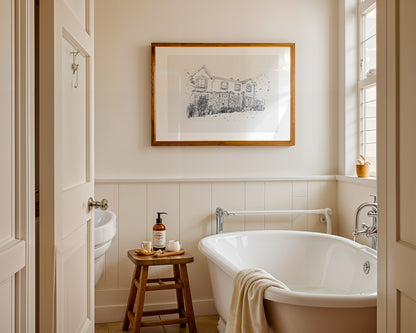 Home Portrait Illustration