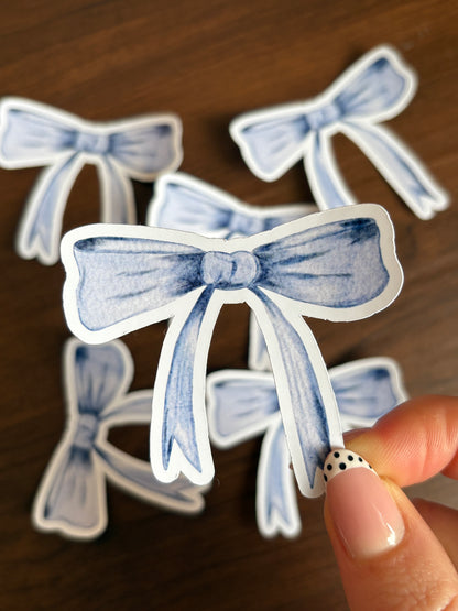 Sticker - noeud bleu