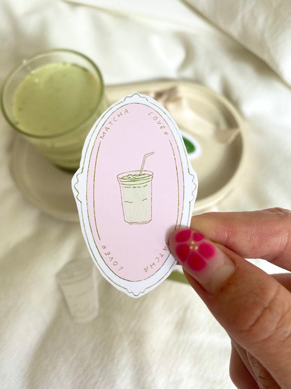 Pack stickers Matcha lover club