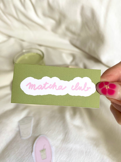 Pack stickers Matcha lover club