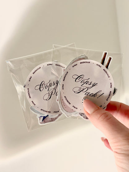 Oopsy Pack!,  5 stickers