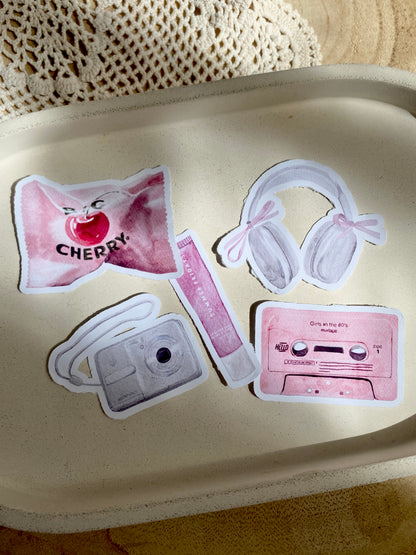 Pack stickers clean girl