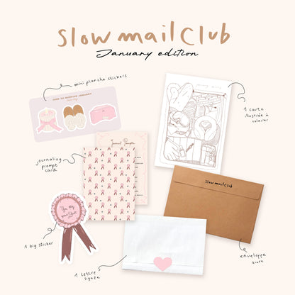 Slow mail Club - Abonnement mensuel
