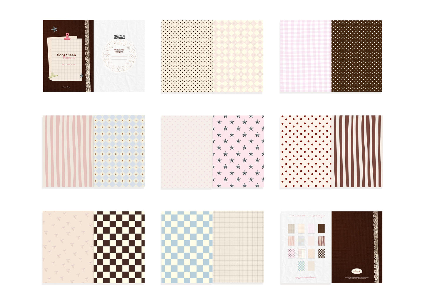 Scrapbook papers Book n°1 - (défaut)