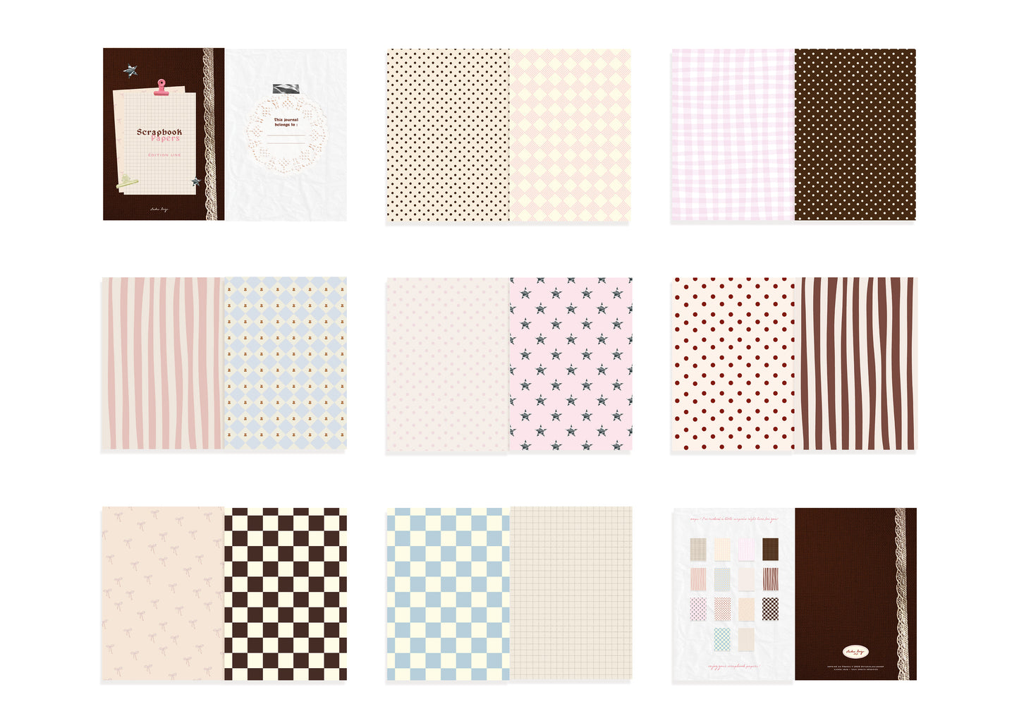 Scrapbook papers Book n°1