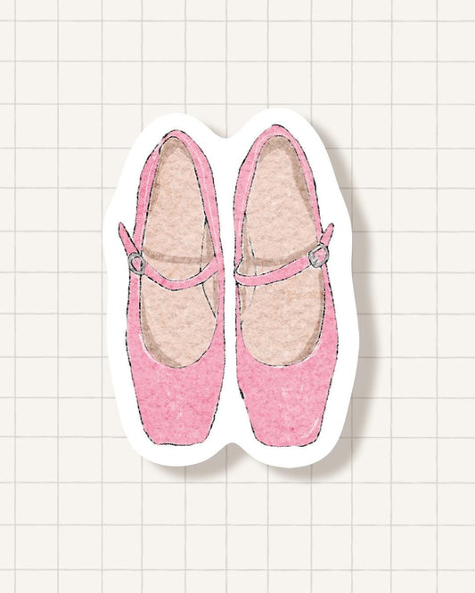 Sticker - ballerinas rose