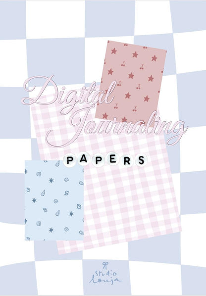 Scrapbook papier Digital pour journaling à imprimer en pdf