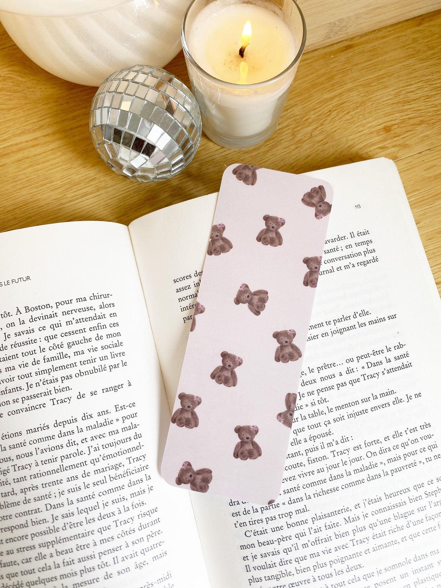 Marque page - nounours teddy bear