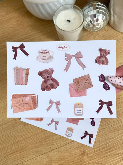 Planche de Stickers A6 - automne