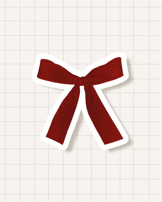 Sticker - noeud rouge