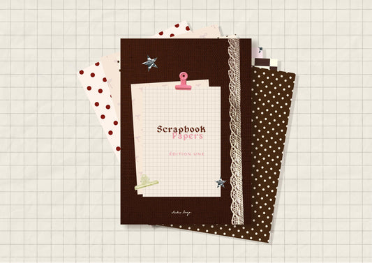 Scrapbook papers Book n°1 - 14 designs