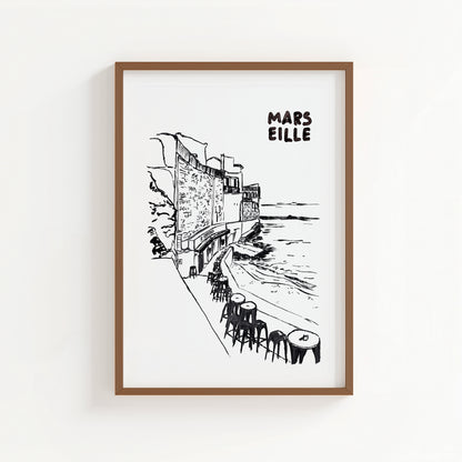 Affiche - Chez Paulette, Marseille
