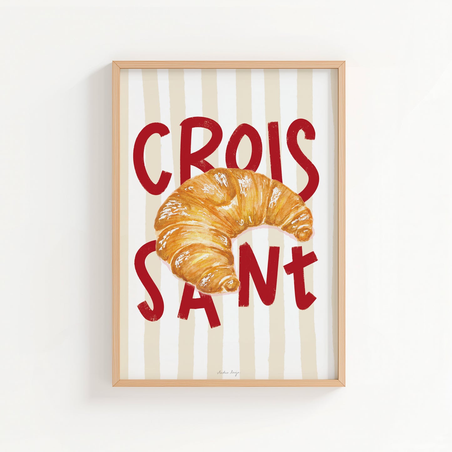 Affiche - Croissant bag