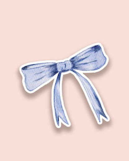 Sticker - noeud bleu