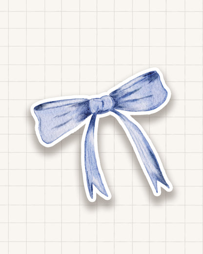 Sticker - noeud bleu