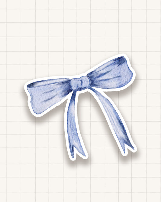 Sticker - noeud bleu