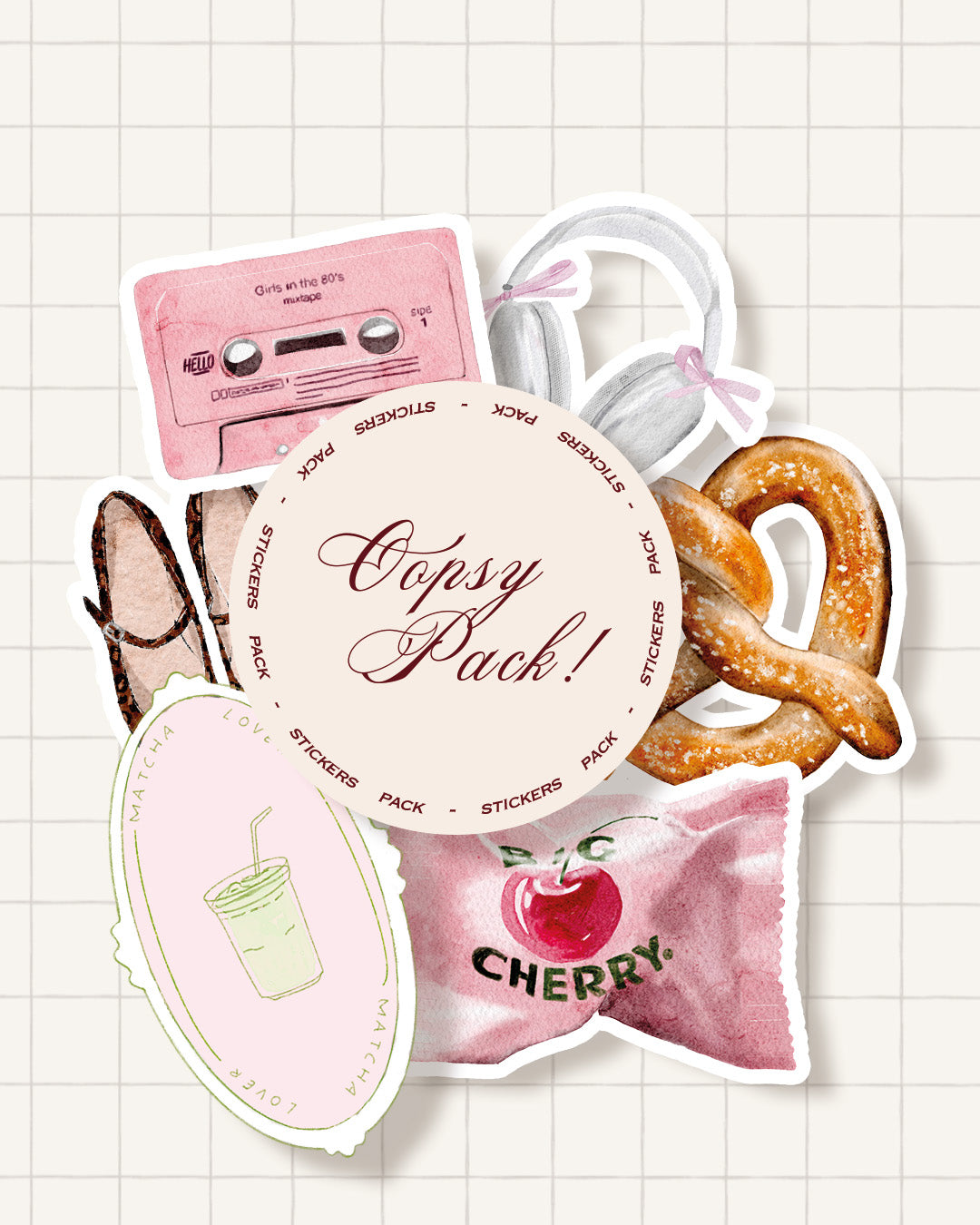 Oopsy Pack!,  5 stickers