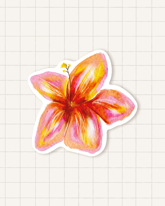 Sticker - pink flower
