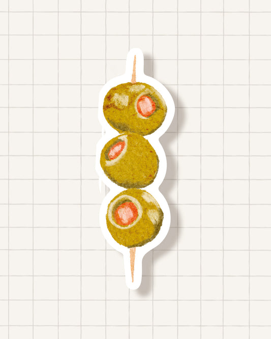 Sticker - olives martini