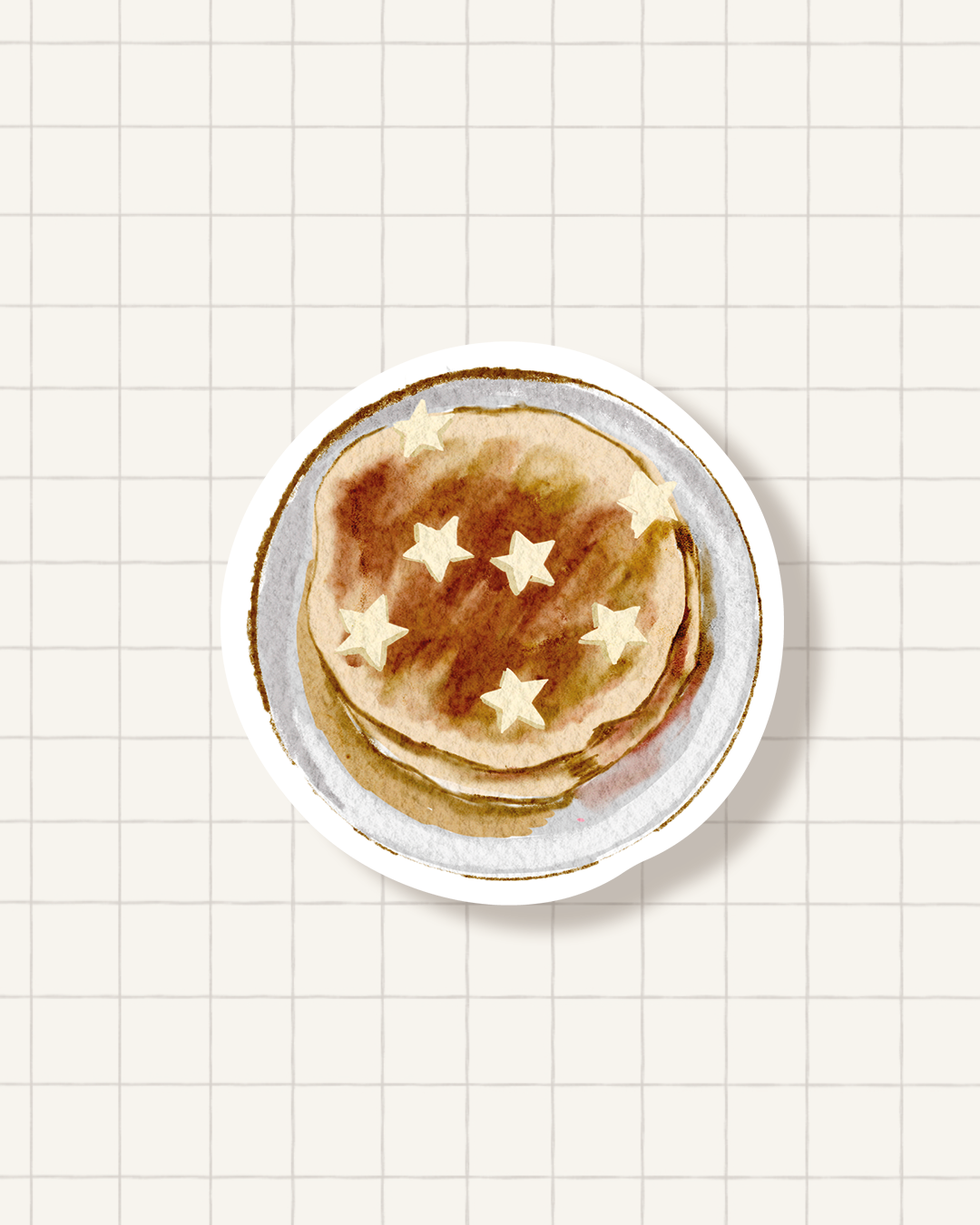 Sticker - pancakes étoiles