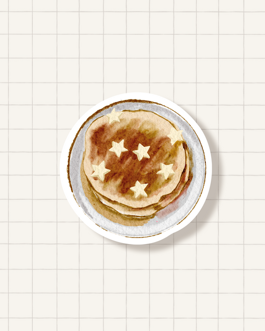 Sticker - pancakes étoiles