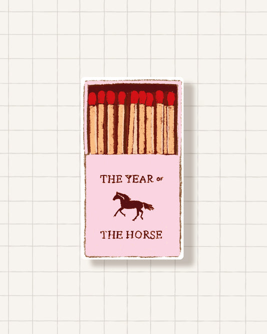 Sticker - horse matches box