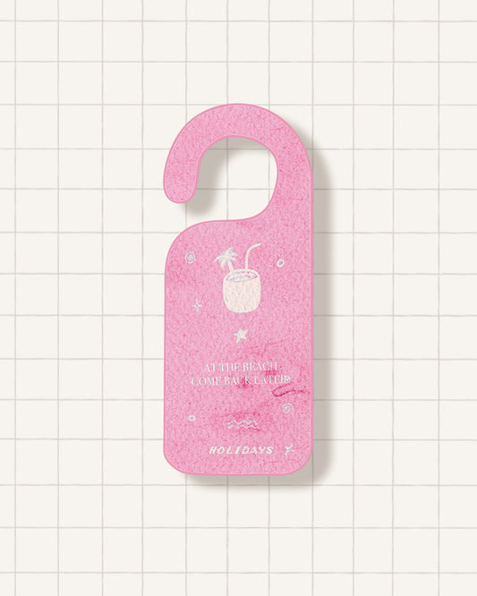 Sticker - door hanger pink