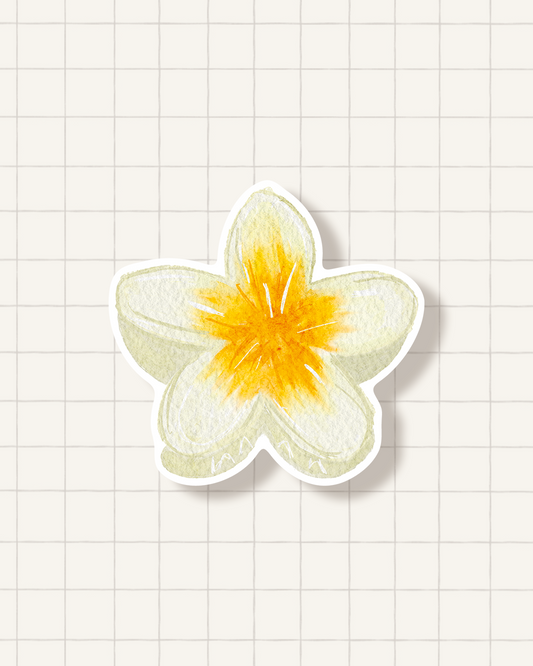 Sticker - yellow flower