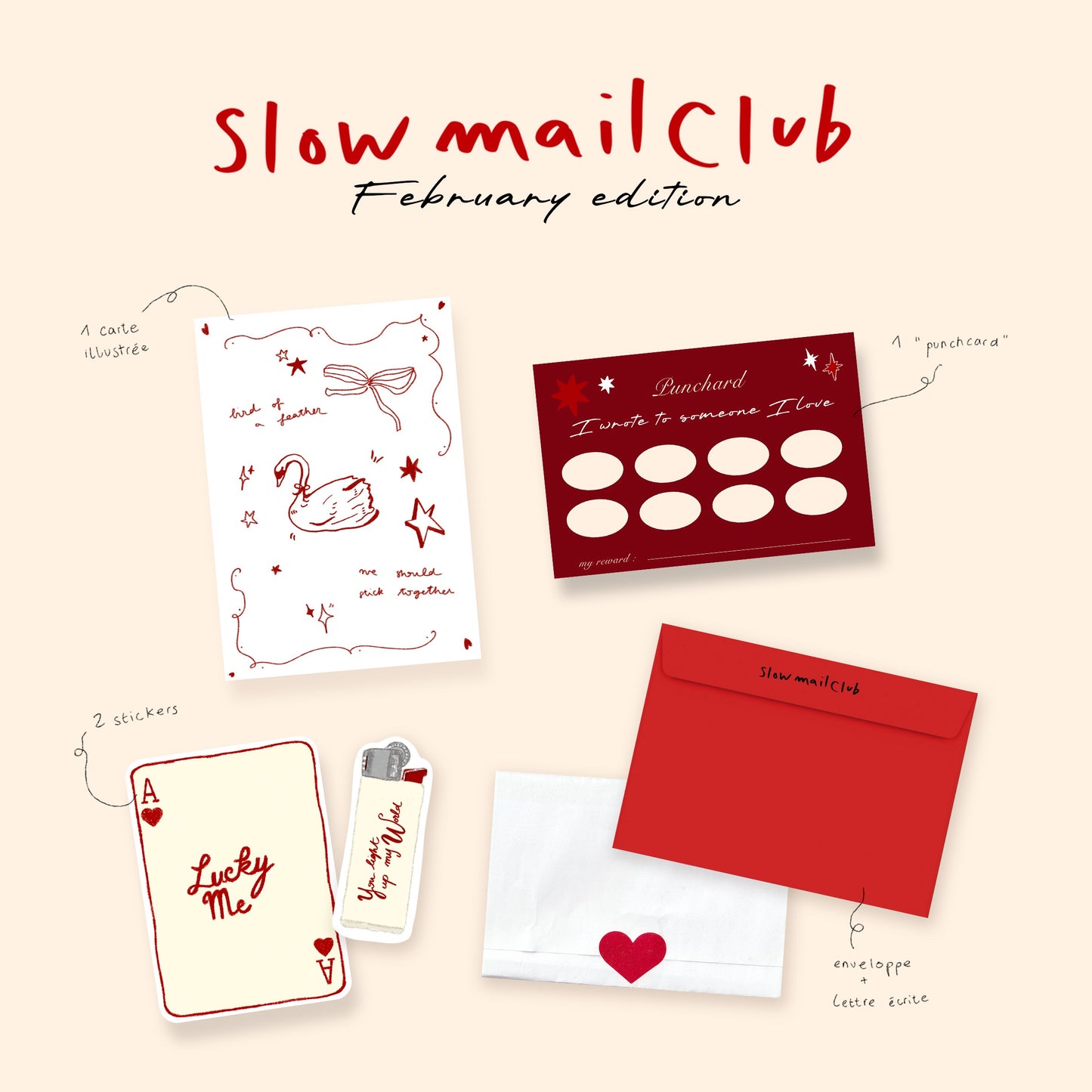 Slow mail Club - Abonnement mensuel