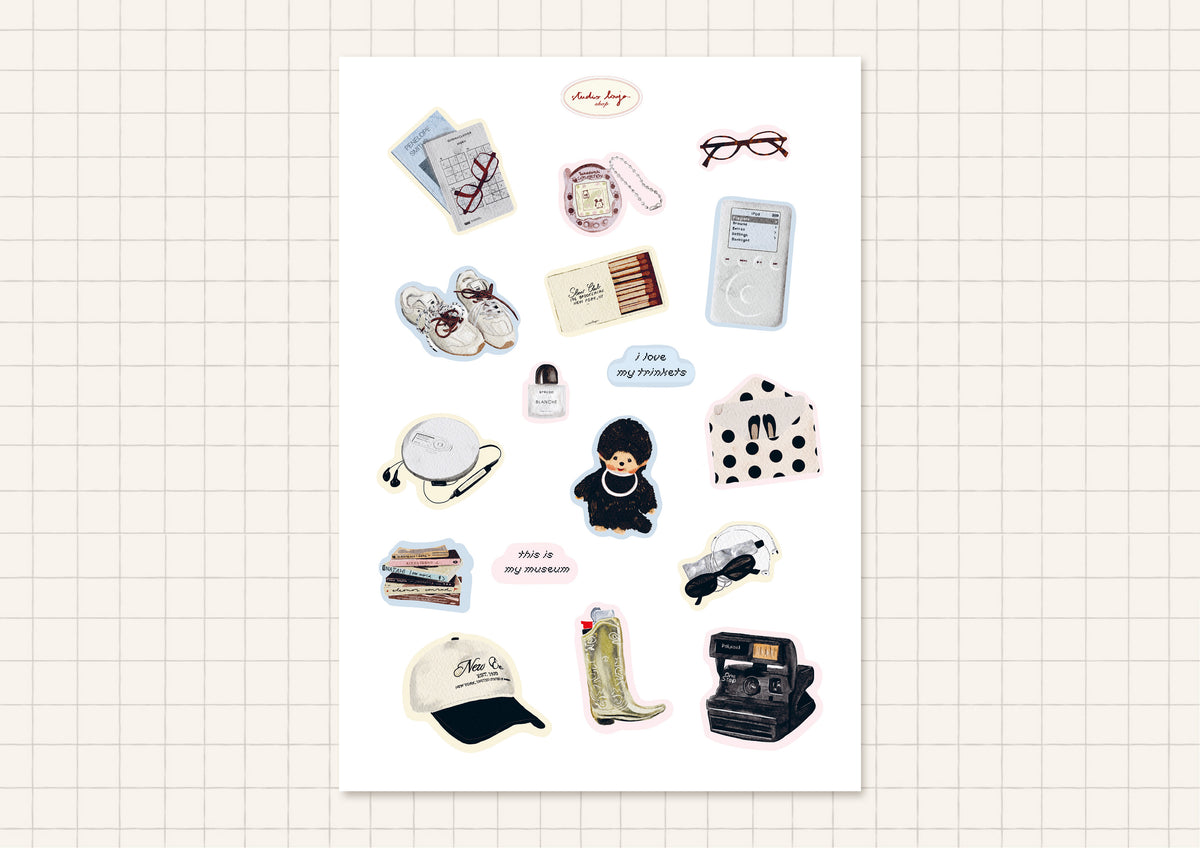 Analog Travel Sticker Sheet